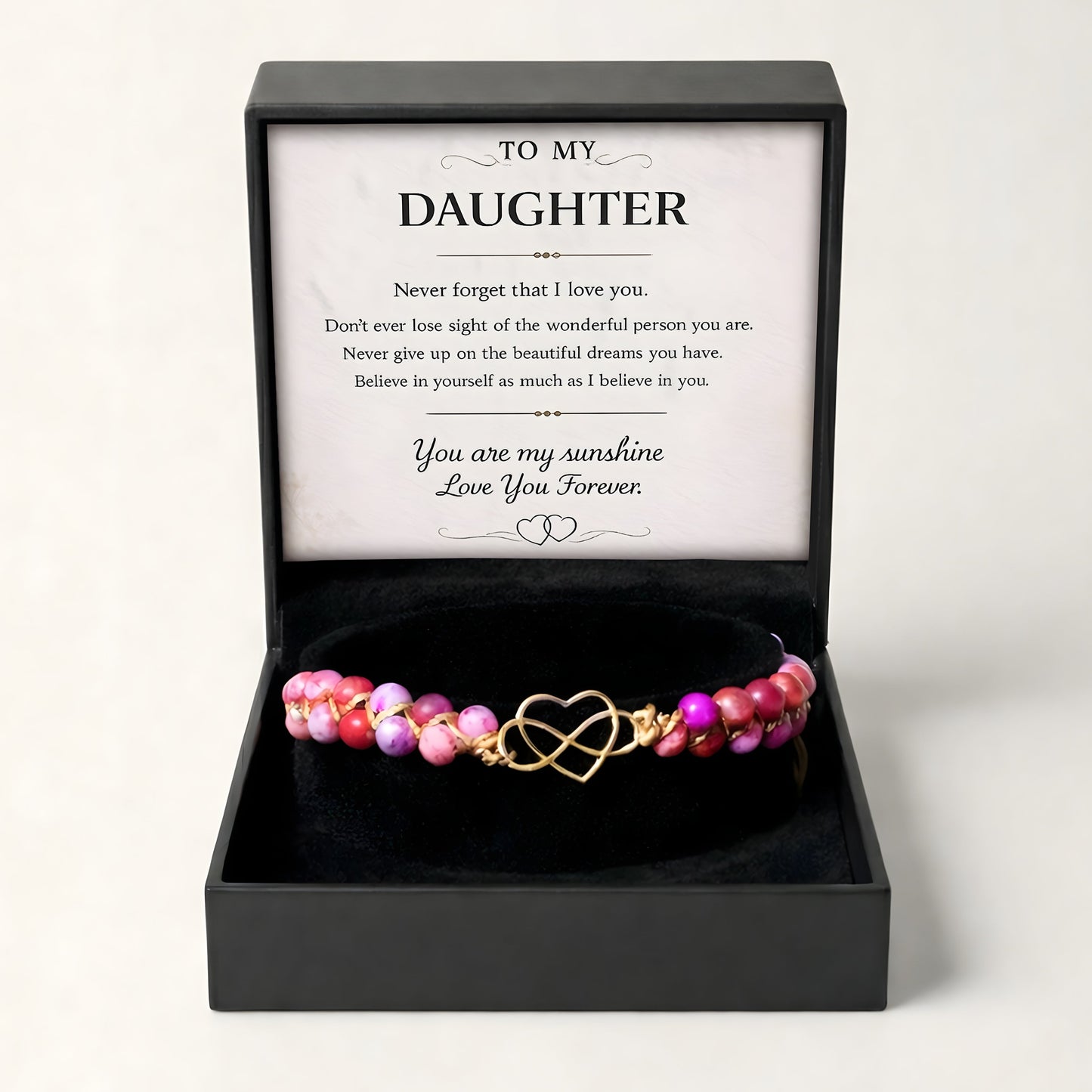 To My Daughter – Forever Linked Keepsake Bracelet