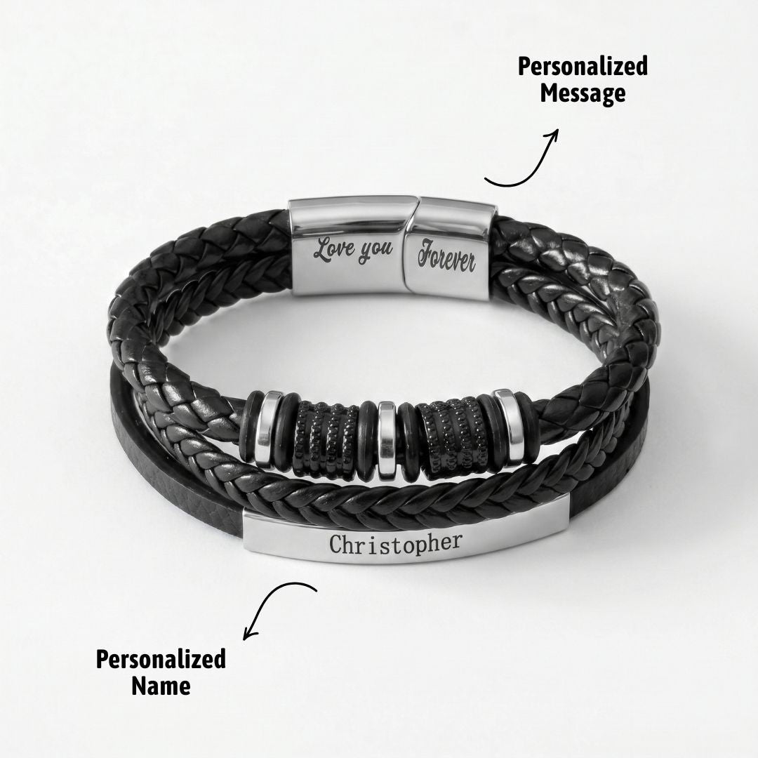 "To My Son" Linked For Life Personalized Bracelet