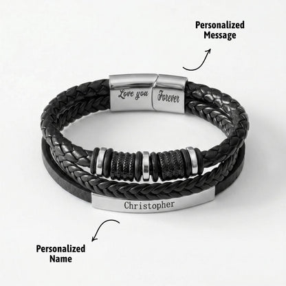 "To My Son" Linked For Life Personalized Bracelet